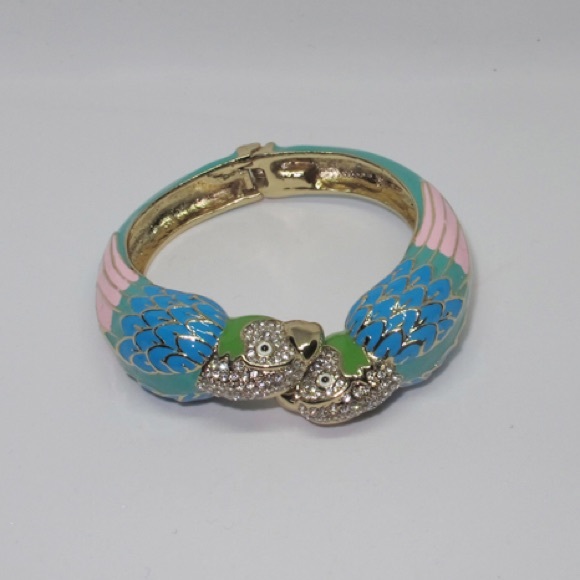 SOLD HUGE SALE COLORFUL PARROTS Bracelet - Picture 4 of 6